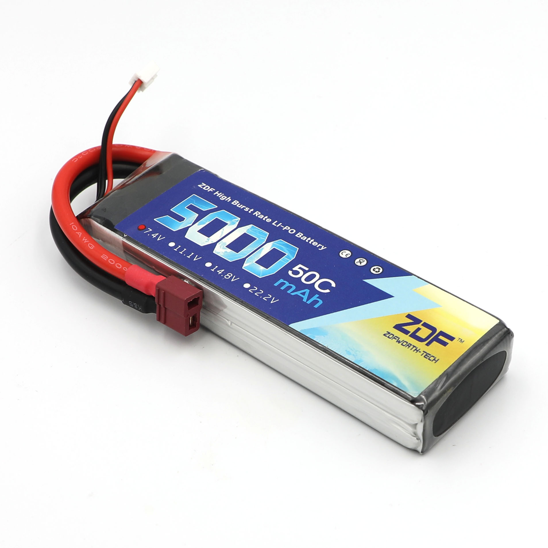 Rc Hobby Jet - ZDF RC Lipo batterie 7.4V 5000mah