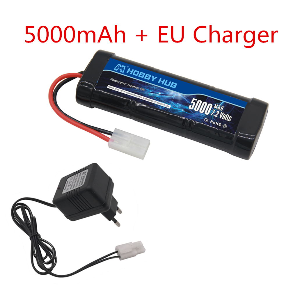 Batterie Ni-MH 7.2V 5000mAh av - Rc Hobby Hub avis et prix