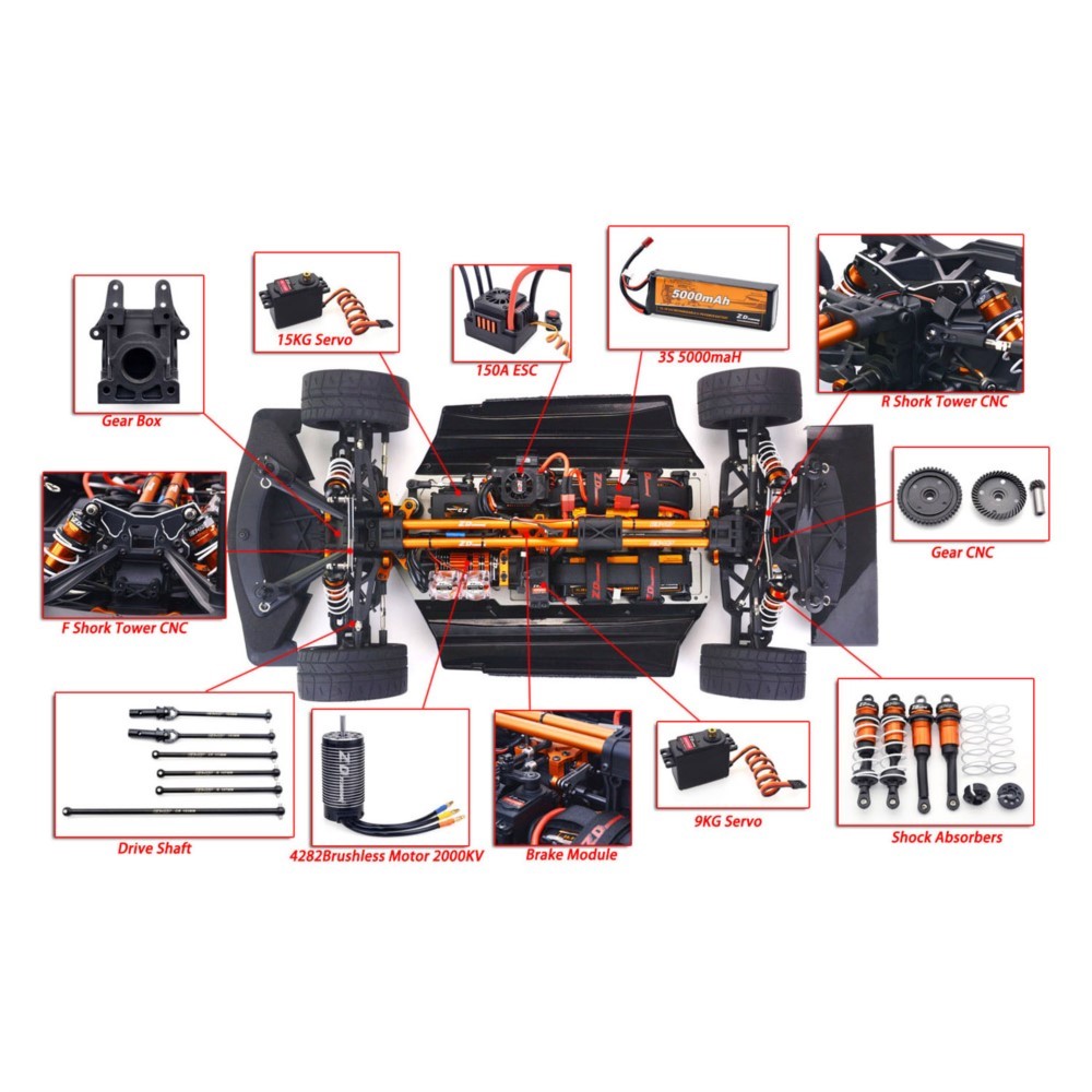 1/7 ZD Racing EX07 RC voiture  - Rc Hobby Light avis et prix