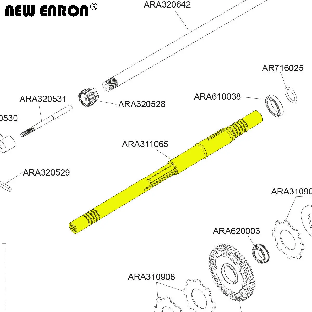 Arbre de Transmission CNC ARA3 - Rc Hobby Center avis et prix