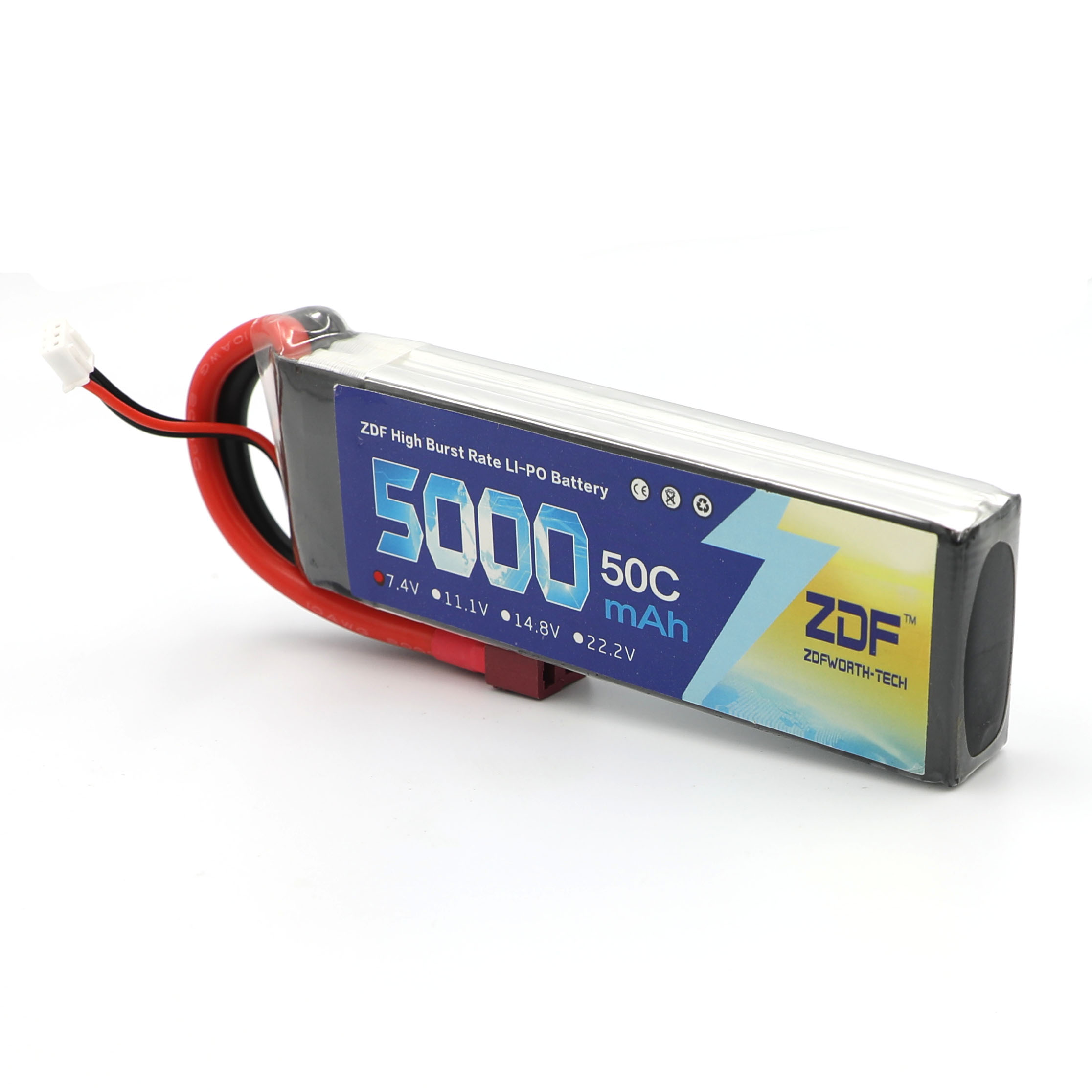 ZDF RC Lipo batterie 7.4V 5000 - Rc Hobby Jet avis et prix
