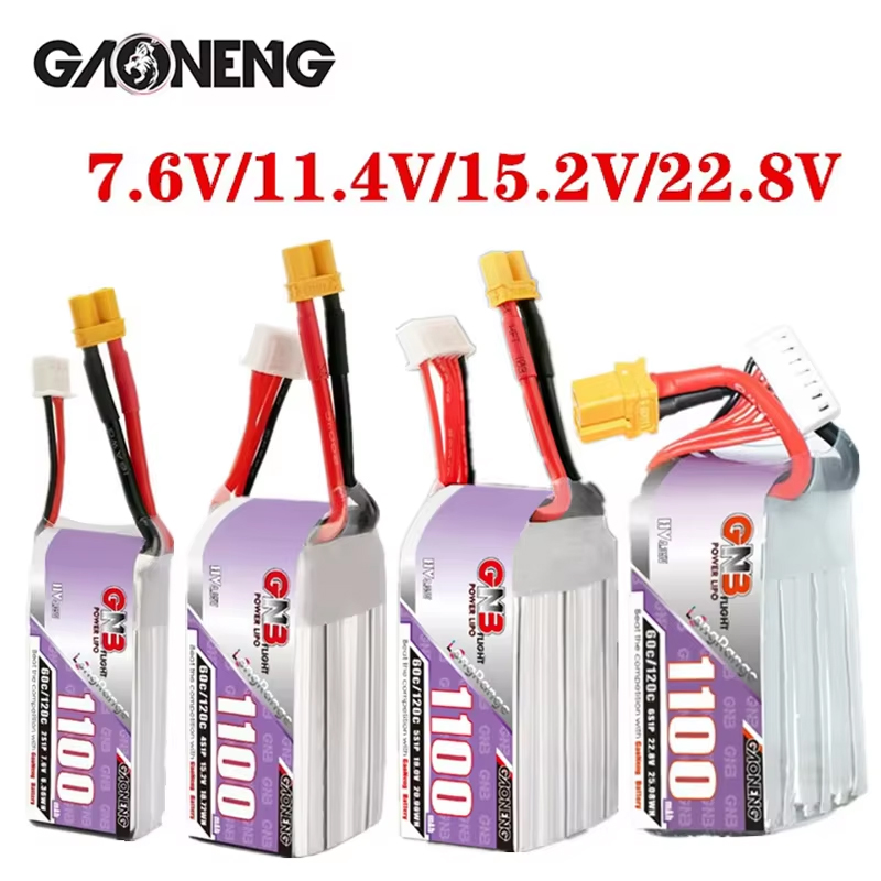 GNB 1100mAh 2S 3S 4S 6S 60C/12 - Lipo Battery 4S avis et prix